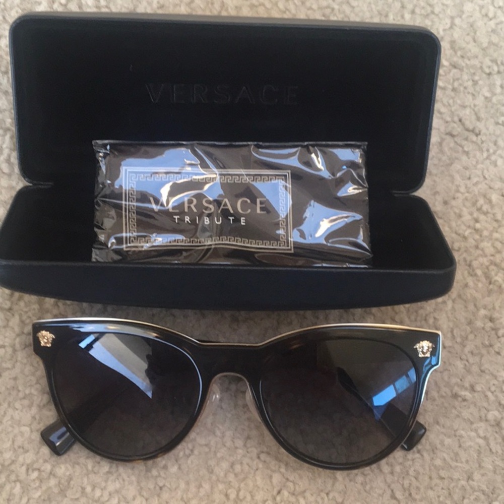VERSACE/“MEDUSA CHARM”HAVANA BROWN  FRAMES